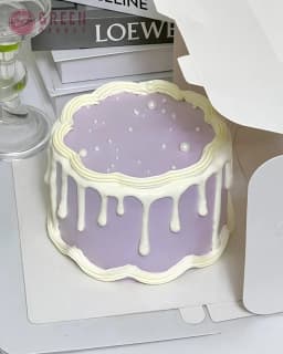 Bánh Kem Tím Pastel Kem Chảy DG007