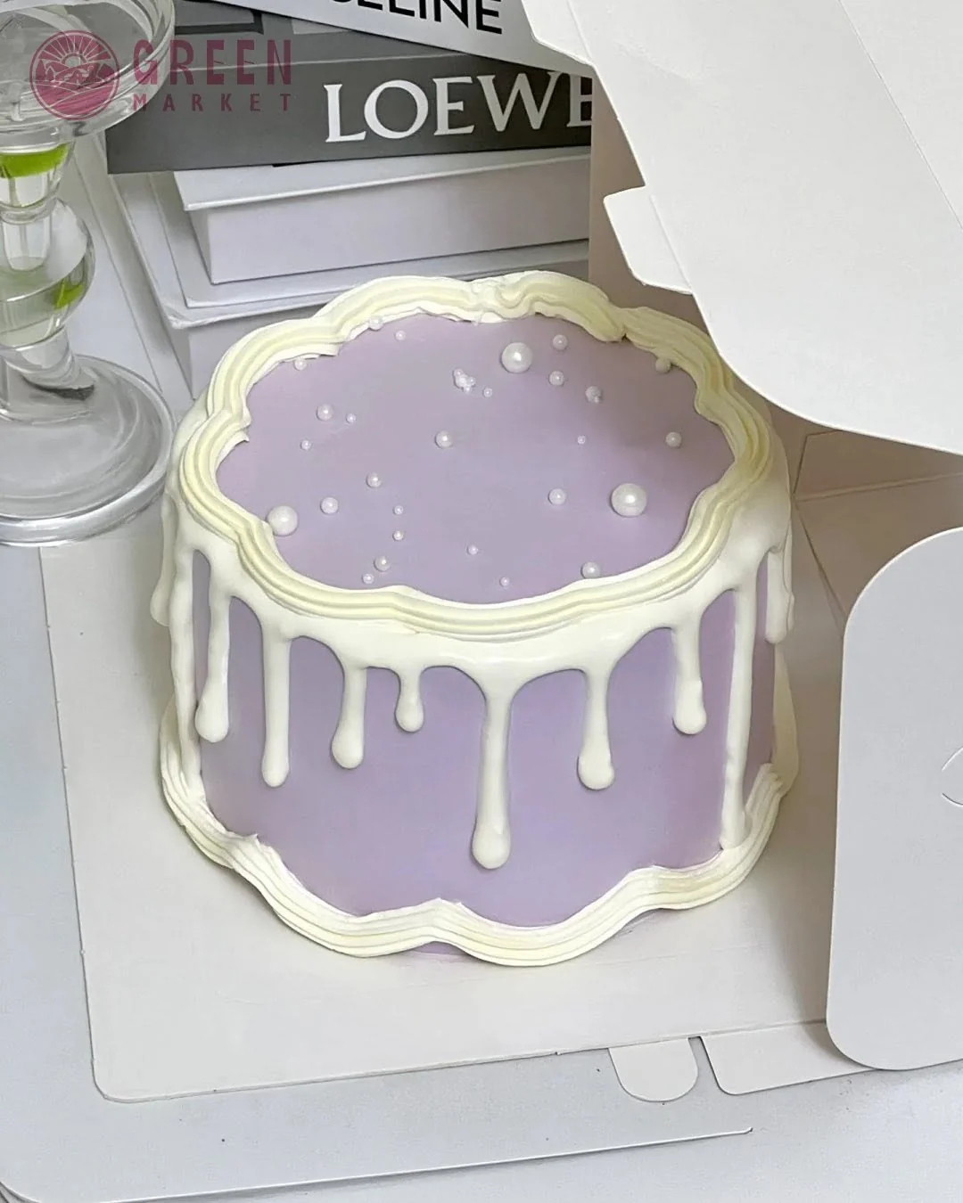 Bánh Kem Tím Pastel Kem Chảy DG007