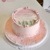 Bánh Kem Hồng Pastel Tối Giản DG008