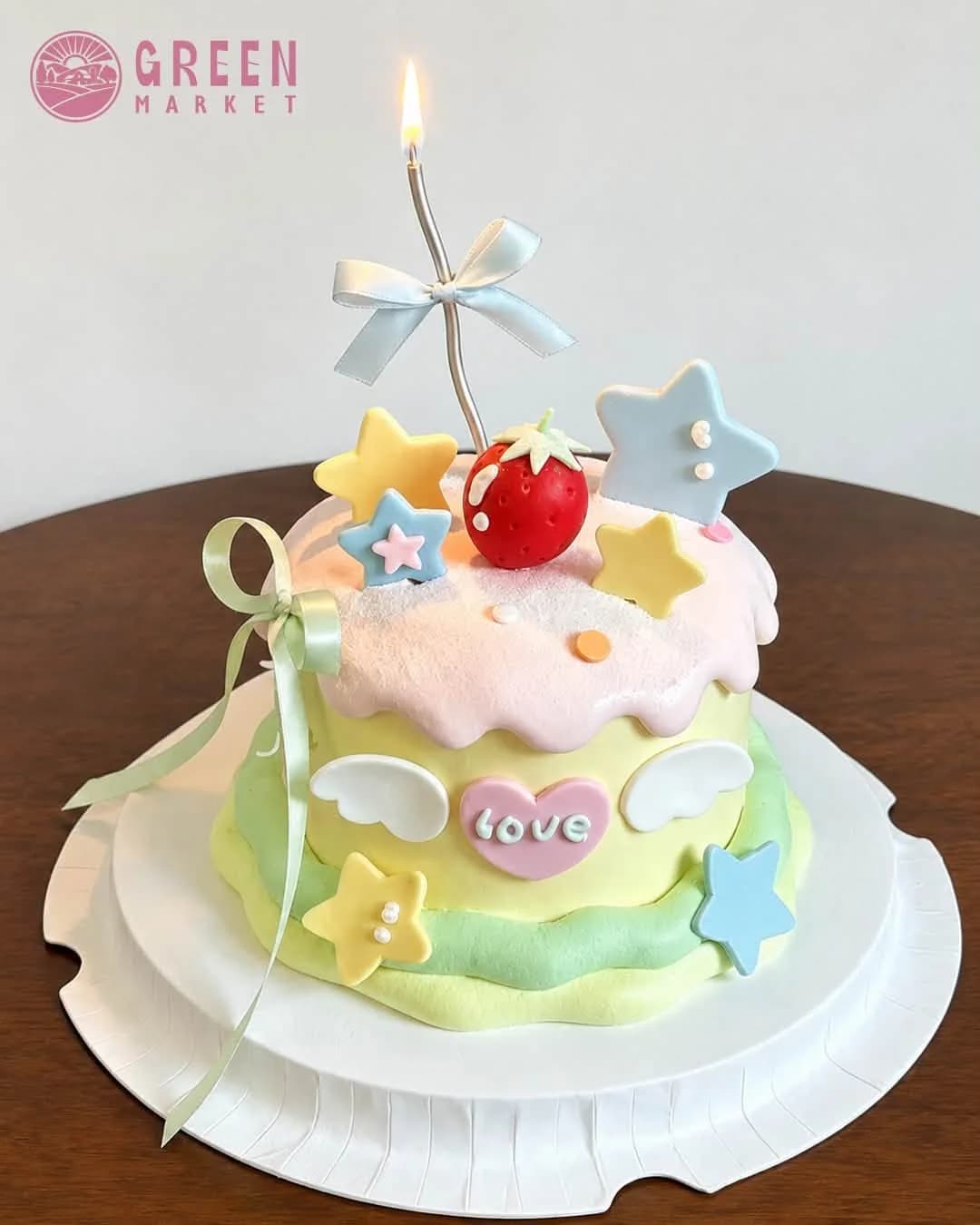 Bánh Kem Đôi Cánh Thiên Thần Pastel DB016 - ảnh 1