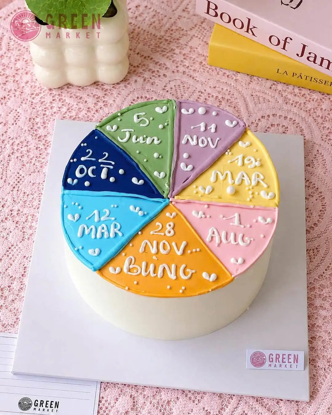 Bánh Kem Mảnh Ghép Sắc Màu DG026 - ảnh 1