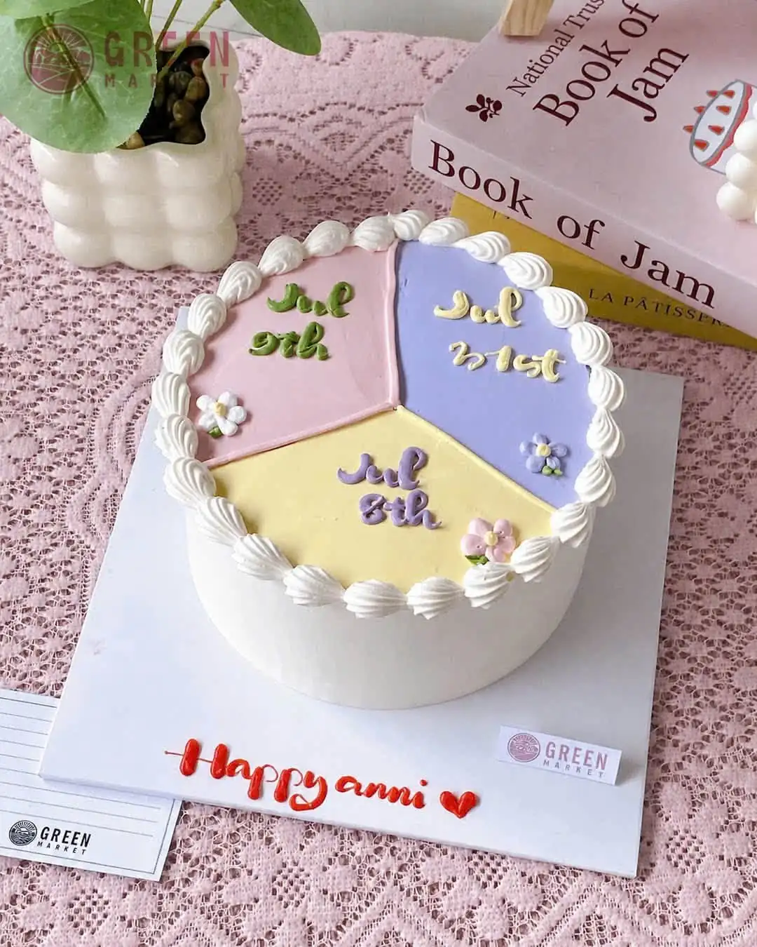 Bánh Kem Mảnh Ghép Sắc Màu DG027 - ảnh 1