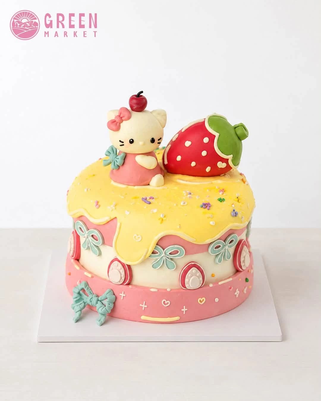 Bánh Kem Hello Kitty Dâu Tây DB028 - ảnh 1
