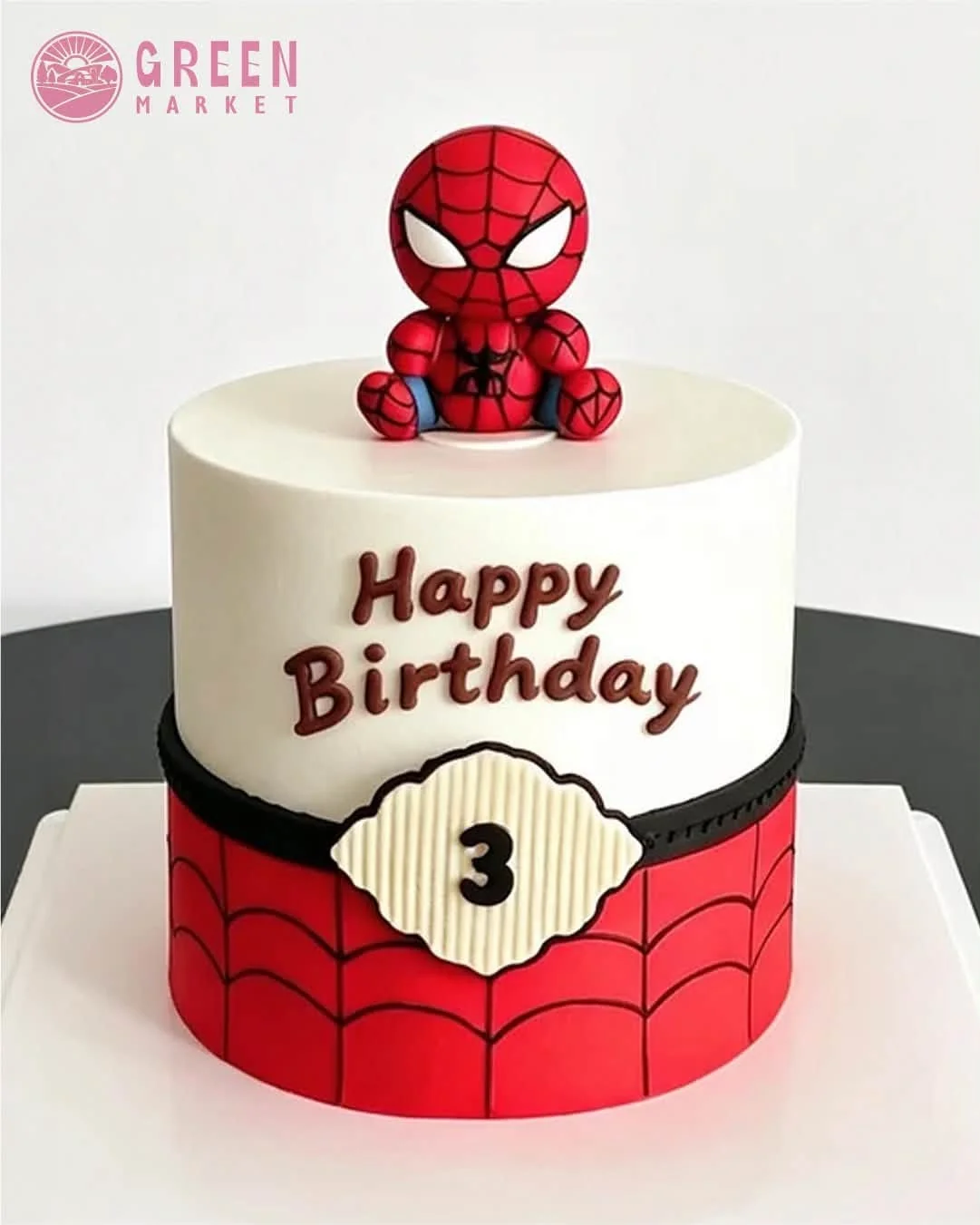 Bánh Kem Spider-Man Chibi DB038 - ảnh 1