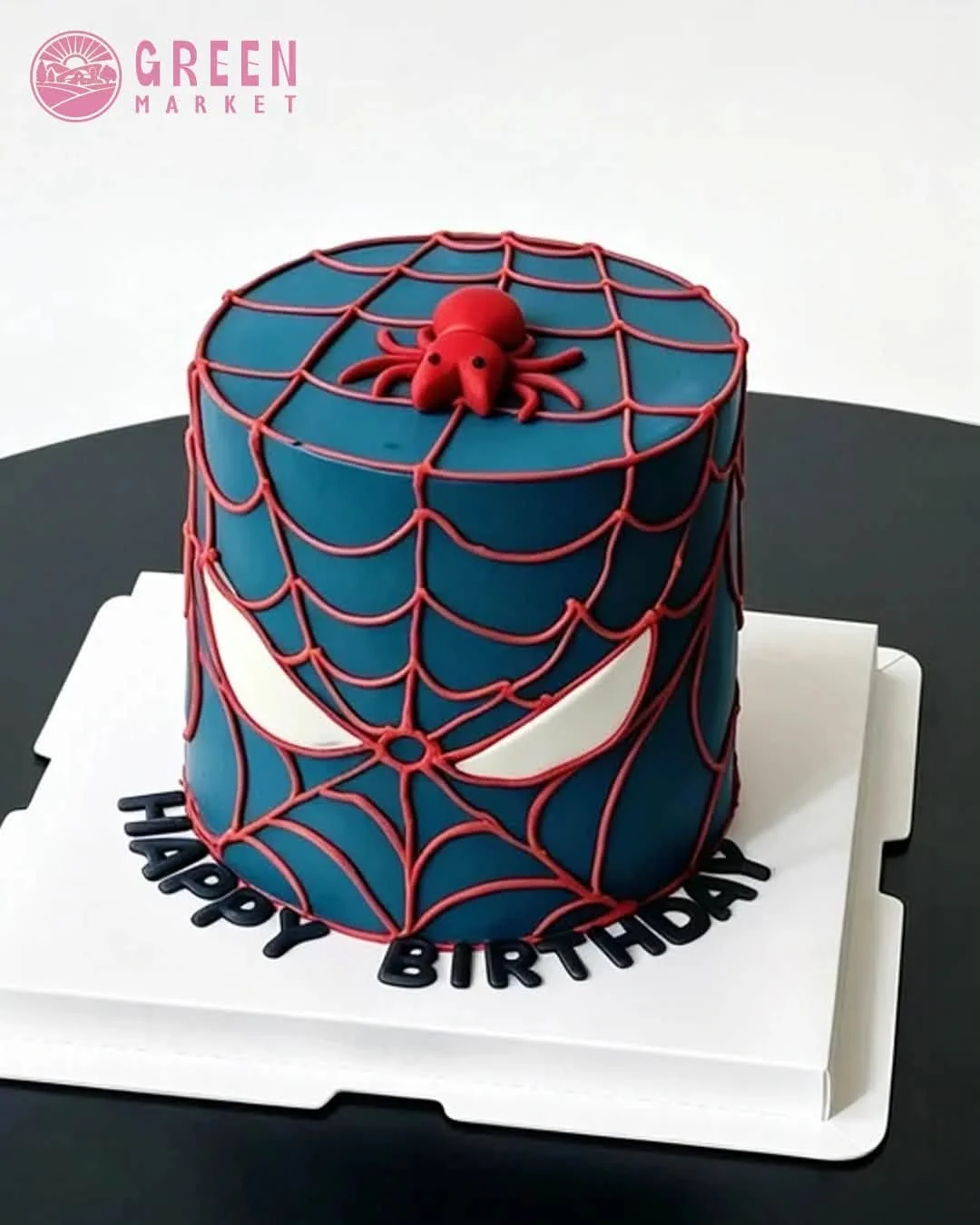 Bánh Kem Spider-Man Đỏ Xanh Than NC038 - ảnh 1