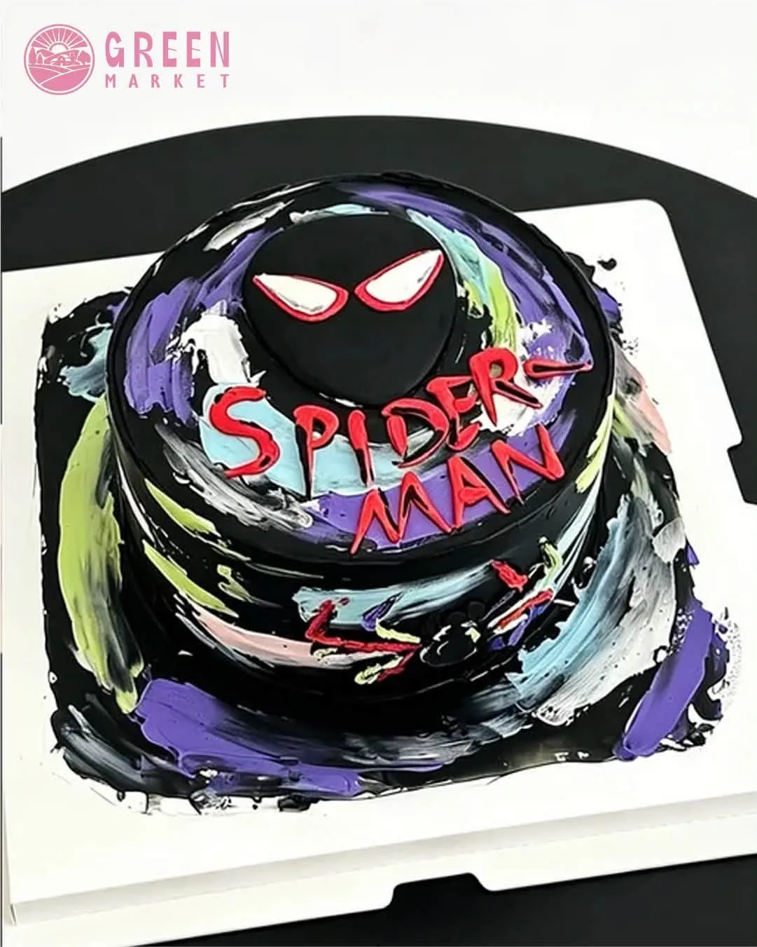 Bánh Kem Spider-Man Nghệ Thuật DB037 - ảnh 1