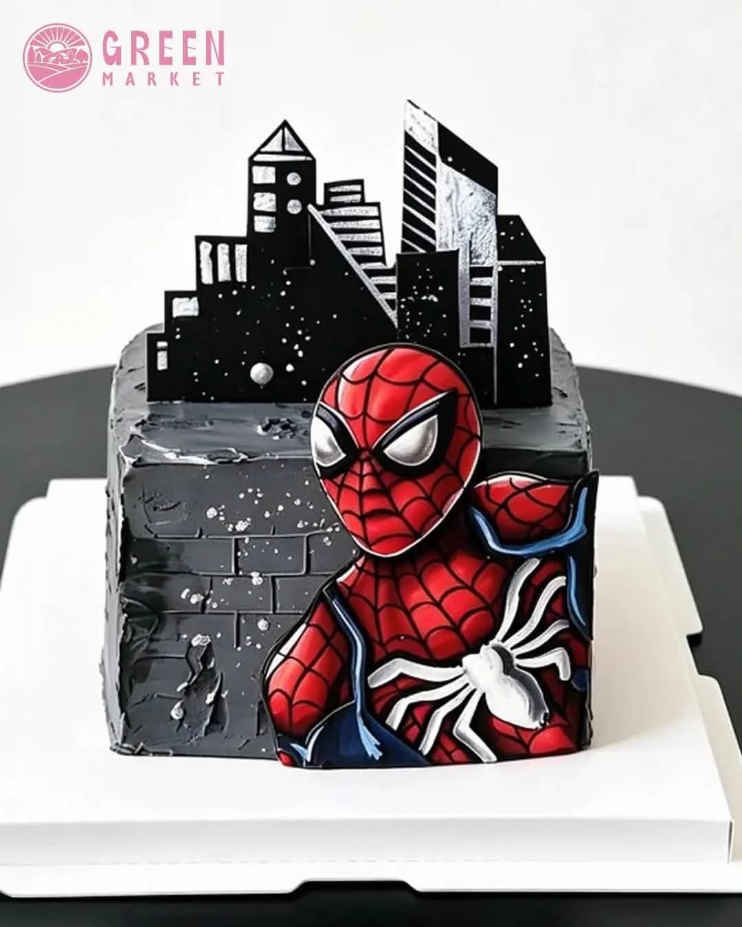 Bánh Kem Spider-Man Thành Phố DB036 - ảnh 1